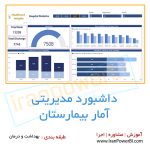 داشبورد مدیریتی آمار بیمارستان